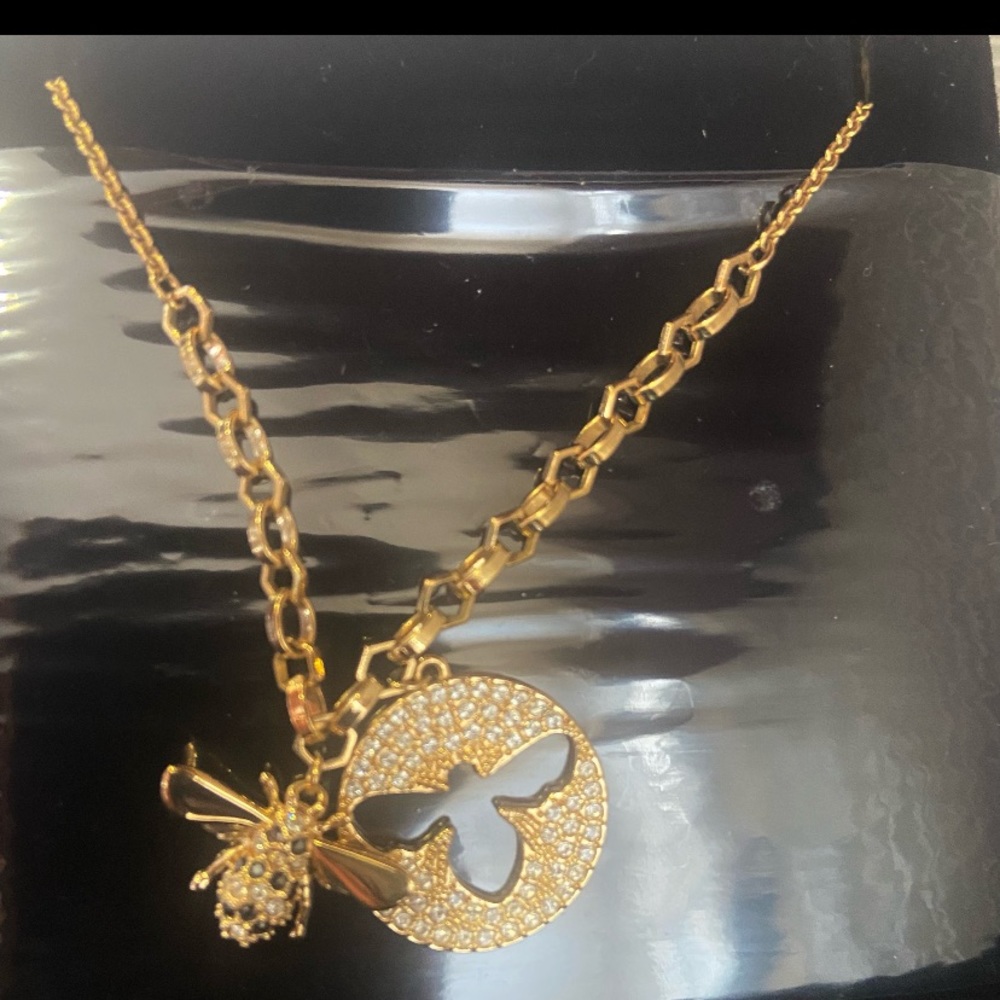 swarovski bee necklace